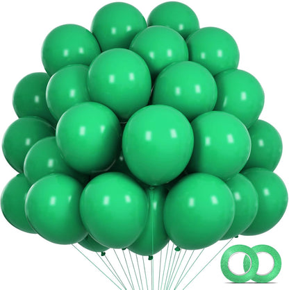 110pcs Black Balloon 12 inch, Black Latex Balloons for Birthday Party Baby Shower Wedding(with 2 Ribbons). - Colors A