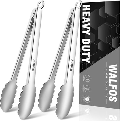 Walfos Small Gold Tongs For Serving,Food Grade Stainless Steel 4" Mini Tongs Appetizers for Parties Catering, Sugar，Desserts，Tea Party, Coffee Bar, Set of 12 （Gold）
