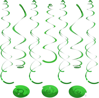 24 PCS Pink Hanging Swirl, Sparkle Ceiling Hanging Decorations, Plastic Streamer Party Decorations with Double-Swirls and Single-Swirls for Birthday Decorations, Easter, Graduation, Baby Shower