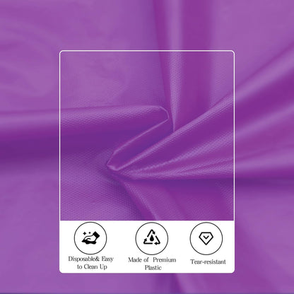 tujol Royal Blue 6 Pack Plastic Table Cloth 54" x 108", Disposable Tablecloths Rectangle Table Cover, Plastic Tablecloths for Parties
