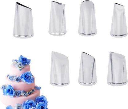 Piping Tips For Cake Decorating, Stainless Steel Icing Piping Nozzles For Pastry Fondant Decorating Tools (C)