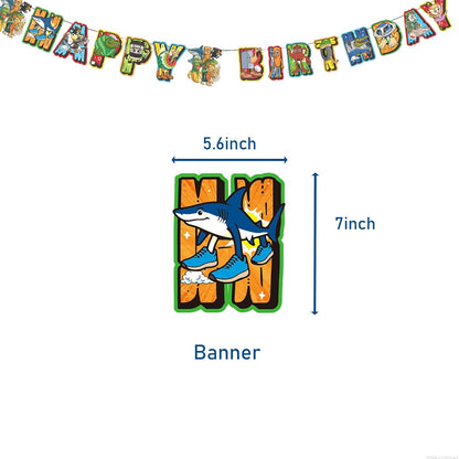 TJLMCORP Italian Brainrot Party Game, Pin the Tail Party Game Set With 24 Stickers and and 2 Blindfolds, Tralalero Themed Birthday Party Supplies, Brain Rot Party Decorations（Tung Tung Tung Sahur）