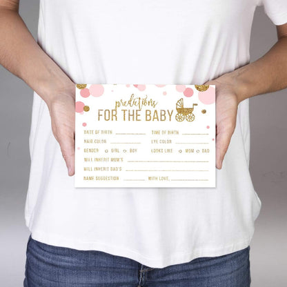 Andaz Press Blush Pink Gold Glitter Girl Baby Shower, Printable Table Tent Place Cards, 20-Pack, Seat Placement Cards Blank Place Cards For Table Settings Name Cards for Wedding, Graduation Food Cards - Colors A
