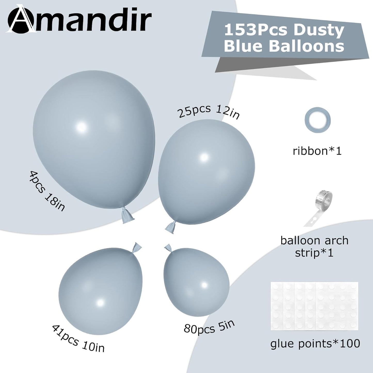 Amandir 153pcs White Sand Balloons Arch Garland Kit Different Sizes 18 12 10 5 Inch Cream Beige Sand White Latex Balloon for Birthday Boho Neutral Baby Shower Wedding Anniversary Party Decorations