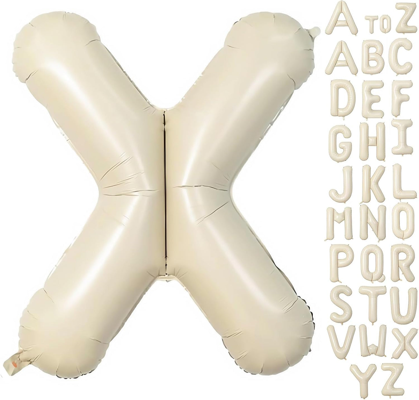Cream Letter A Balloons,40 Inch Balloons Letter A Mylar Helium Large A Balloon for Birthday Party Anniversary Decorations