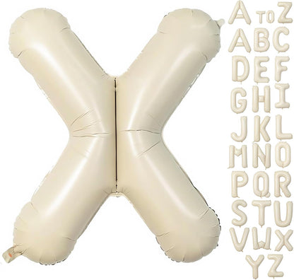 Cream Letter A Balloons,40 Inch Balloons Letter A Mylar Helium Large A Balloon for Birthday Party Anniversary Decorations