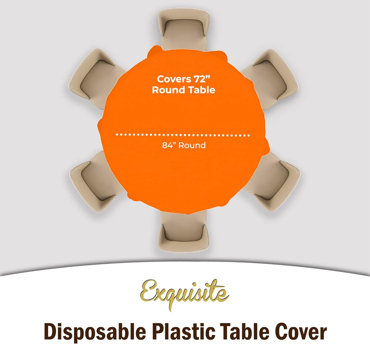 12-Pack Premium Plastic Tablecloth 54in. x 108in. Rectangle Table Cover - Dark Blue - Colors B