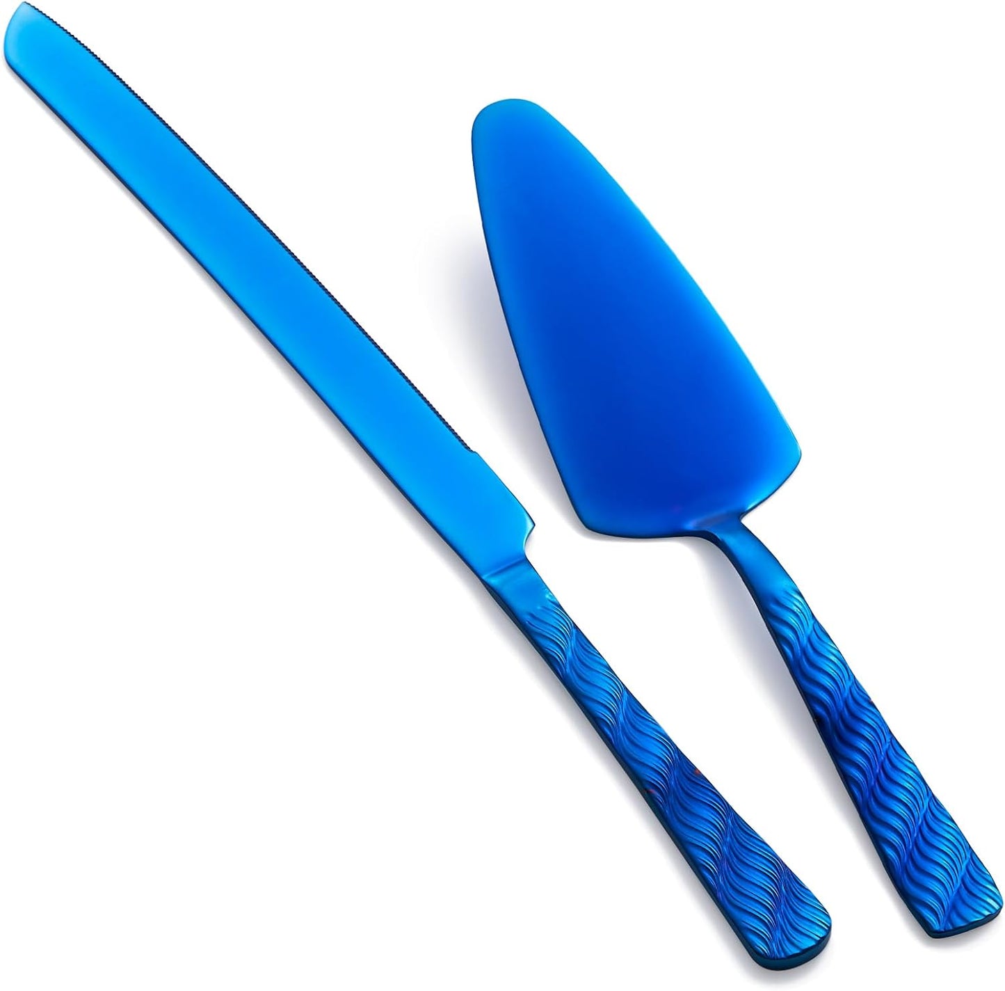 Rainbow Cake Cutting Set, Stainless Steel Cake Knife and Server, Cake Pie Cutter Set for Wedding, Birthday, Party