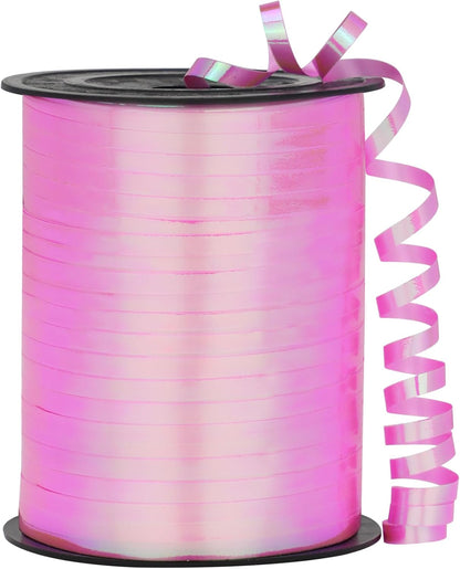 Rose Gold Curling Ribbon - 500 Yard Shiny Metallic Curling Ribbon for Gift Wrapping, Balloons, Birthdays & Parties