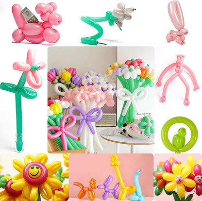 260 Balloons Clear 100 Pcs Long Balloons For Tying Balloon Arch Back To School Animal Balloon Clear 260 Globos Largos Para Hacer Figuras Birthday Valentines Party Decor