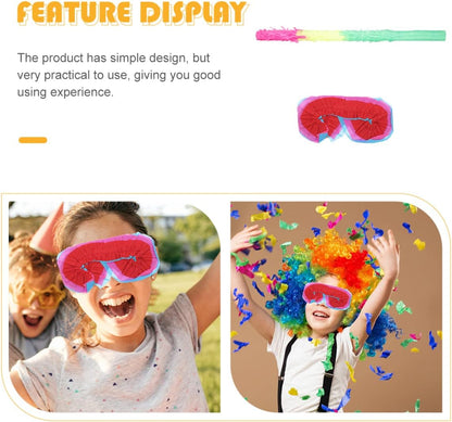 1 Set Pinata Props Paper Pinata Stick for Kids Stick for Party for Birthday Paper Colorful Blindfold Mask and Fun
