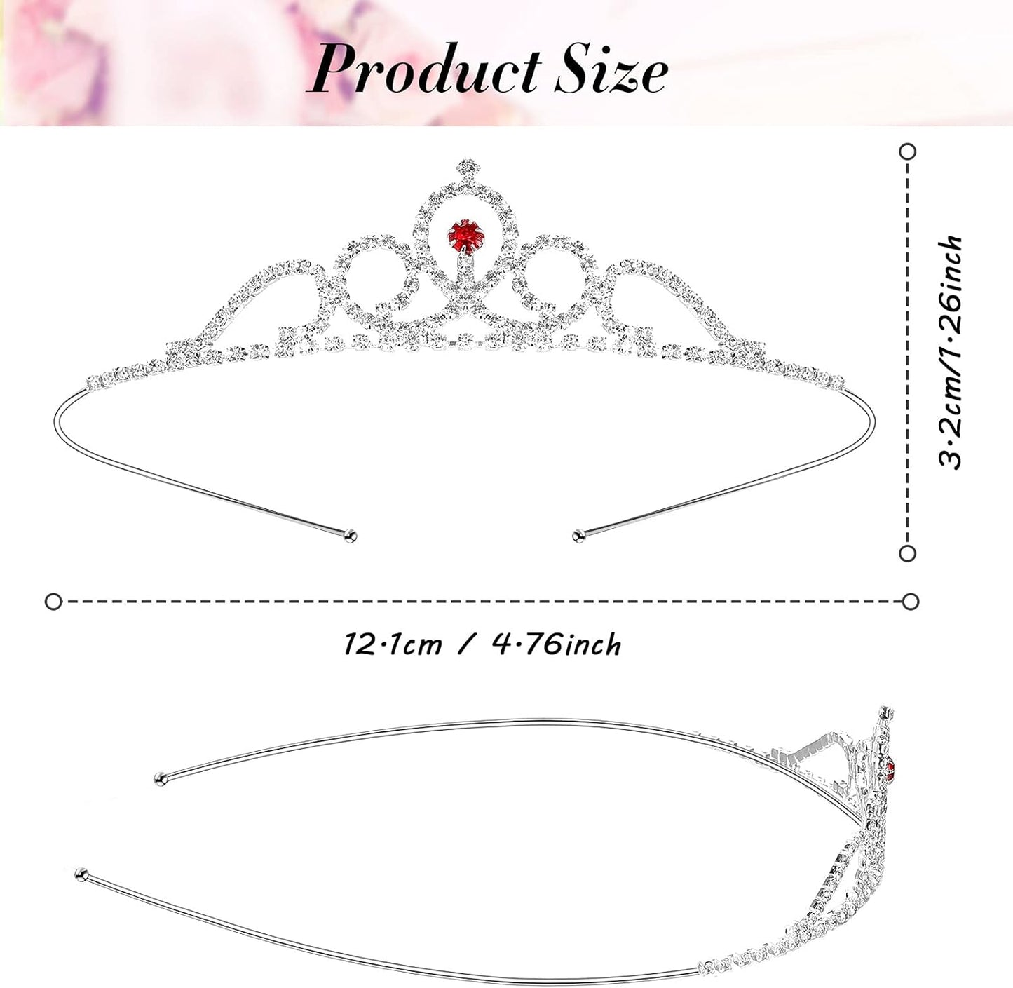 Chuangdi 16 Pcs Tiara Crowns for Women Girls Silver Princess Rhinestone Tiara Bulk Crystal Tiaras Crowns Headbands Sparkly for Wedding Birthday Party Prom Bride Bridesmaids Hair Accessories
