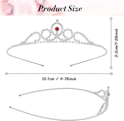 Chuangdi 16 Pcs Tiara Crowns for Women Girls Silver Princess Rhinestone Tiara Bulk Crystal Tiaras Crowns Headbands Sparkly for Wedding Birthday Party Prom Bride Bridesmaids Hair Accessories