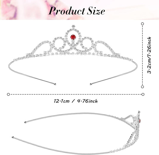 Chuangdi 16 Pcs Tiara Crowns for Women Girls Silver Princess Rhinestone Tiara Bulk Crystal Tiaras Crowns Headbands Sparkly for Wedding Birthday Party Prom Bride Bridesmaids Hair Accessories