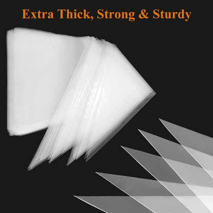 200pcs/set Disposable Pastry Bag Icing Piping Bag Cake Cupcake Decorating Bags