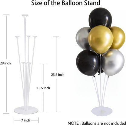 Balloon Stand Kit For Table - 4 Sets Balloon Sticks with Base For Birthday Graduation Party Decorations