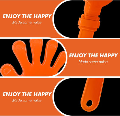 12 Pcs Hand Clappers Noisemakers 7.5 Inch Clappers Noisemakers Plastic Hand Clappers for Birthdays Game Football Sporting Events Cheers Supplies Dance Basketball Football Noisemakers(Yellow)