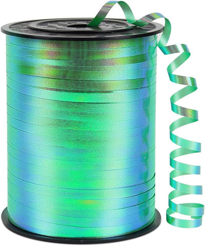 KMER LIFE White Crimped Curling Ribbon, 1/5" Wide x 500 Yards Christmas Curling Ribbons for Gift Wrapping, Party Decoration, Balloon String, Crafting, Balloon Ribbons for Florist Flower (1 Roll)