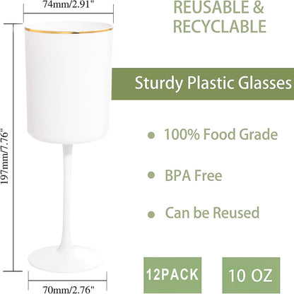Ciaell 36 Pack Plastic Champagne Flutes - 6 Oz Disposable Champagne Glasses - Square Clear Plastic Toasting Glasses for Party Birthday Anniversary Wedding