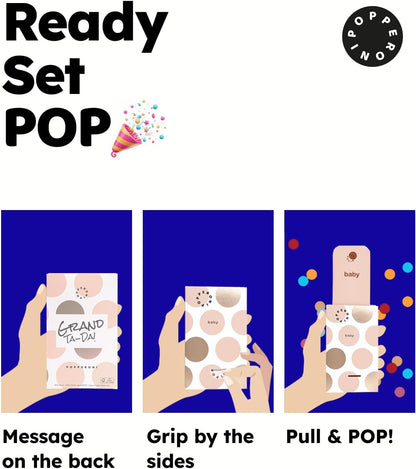 Confetti Popper Birthday Card Pop Up Surprise Greeting Cards Funny Congratulations Gift Idea for Party