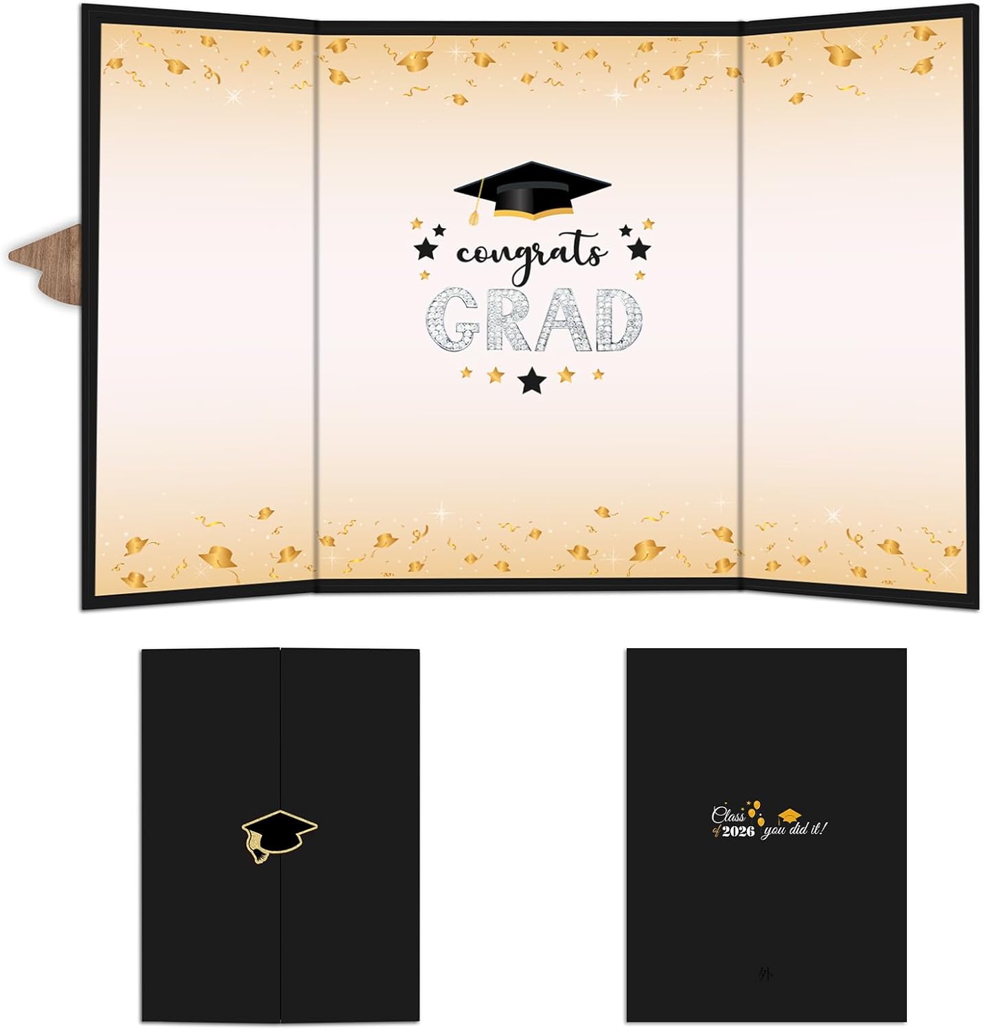 DYIRBIIY 18"X12" Graduation Signature Board - Class of 2026 - Grad Guest Book Alternative for College & High School Students, Congrats Graduate Gift, Party Favors & Decors(Blue) - A10