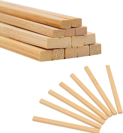 Dtmasao 1/4 x 17.5 Inch 25 PCS Dowel Rods Wood Sticks Wooden Dowel Rods - Unfinished Bamboo Sticks - for Crafts and DIYers
