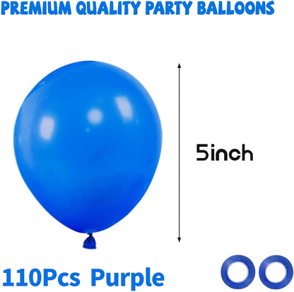 110pcs Black Balloon 12 inch, Black Latex Balloons for Birthday Party Baby Shower Wedding(with 2 Ribbons). - Colors A
