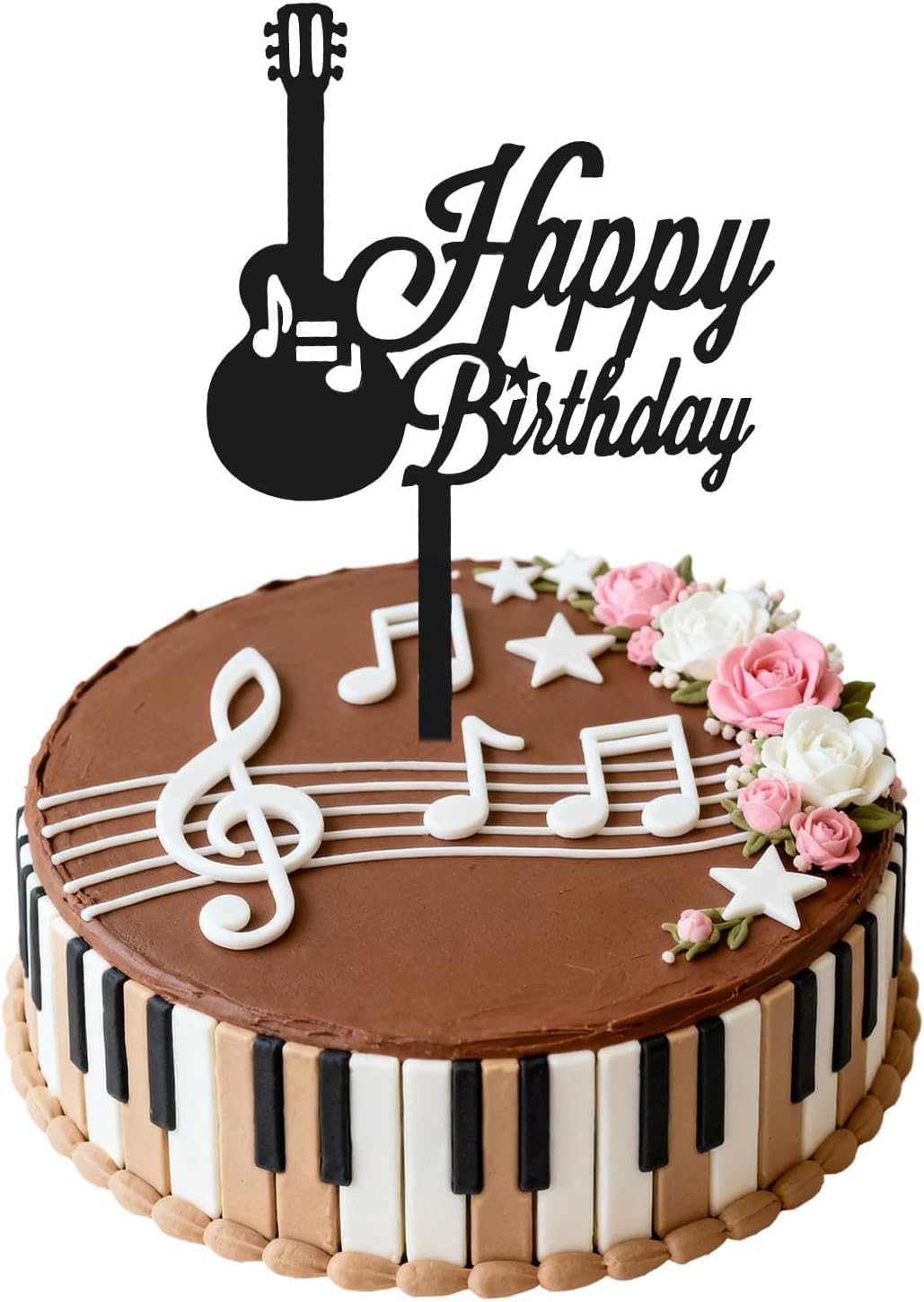 DIY Happy birthday Cake Topper Black Acrylic