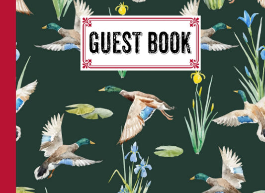 Guest Book: Guest Book Ducks Cover , Guest book for Your Birthday Party, Anniversary, Bridal Shower, Visitors - 150 Pages, Size 8.25" x 6" by Alexandra Arnold