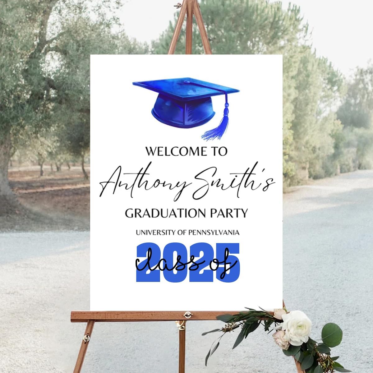 Graduation Party Welcome Sign, Photo Graduation Poster, Graduation Decorations, Grad Party Sign, Grad Welcome Sign, Graduation gift for best friend, Graduation gift for daughter, sister, brother - 1