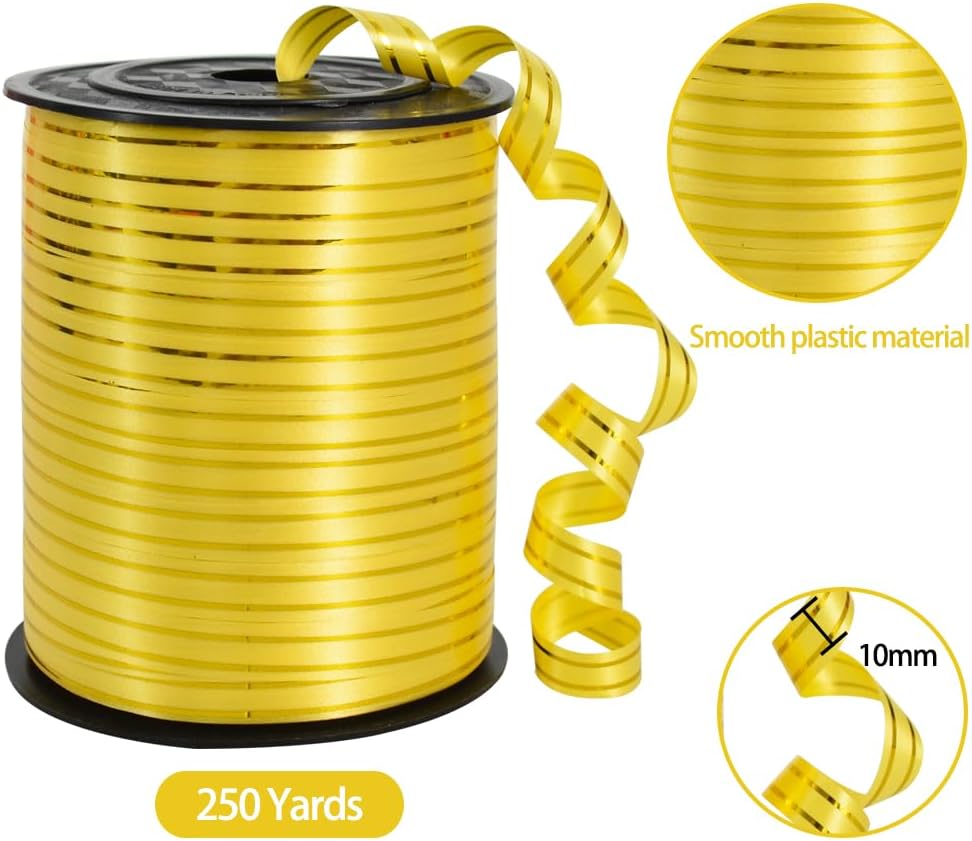 TONIFUL 500 Yards Curling Ribbon-Balloon Ribbon-Balloon String for Art&Craft Decor,Gift Wrapping,Ribbons and Bows for Christmas New Year Birthday Gifts (Silver)