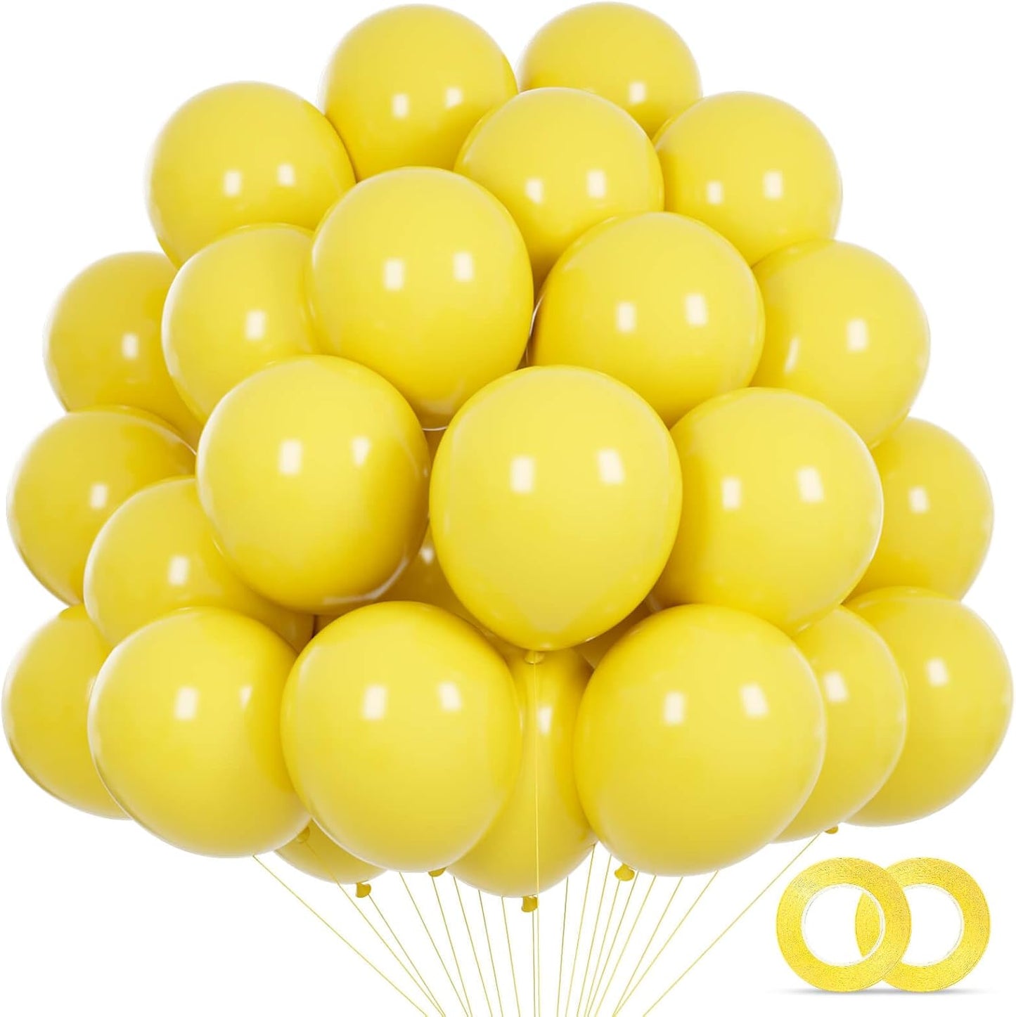 110pcs Black Balloon 12 inch, Black Latex Balloons for Birthday Party Baby Shower Wedding(with 2 Ribbons). - Colors B