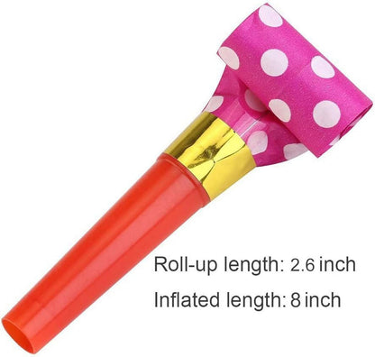 30 Pcs Colorful Party Blower Musical Blowouts Whistles Funny Party Noisemakers Party Horns Party Supplies, Noisemakers