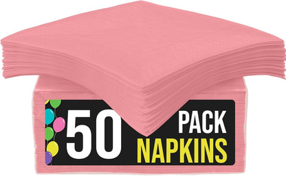 Party Solids Purple Paper Napkins Disposable Everyday 50 Pcs 2 Ply Purple Dinner Napkins Paper Everyday For Parties & Party Supplies