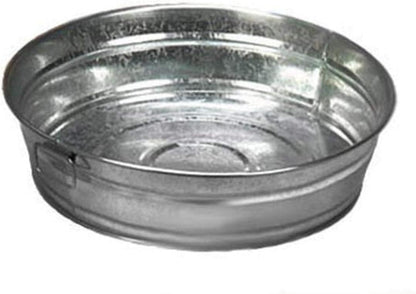 American Metalcraft MTUB63 Natural Galvanized Tub with Side Handle - 27 oz, 6-Inch
