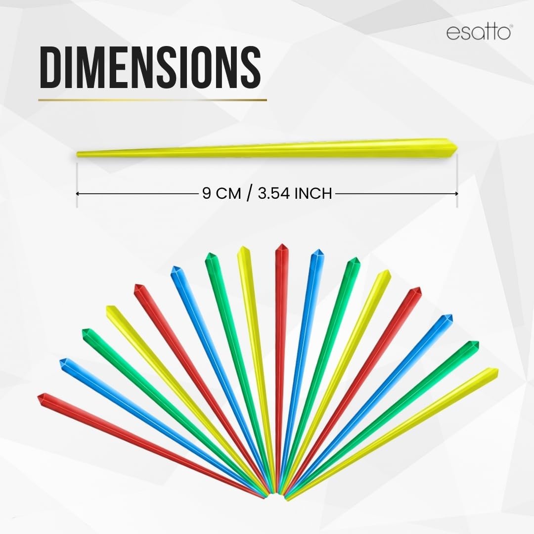 1000 Pcs Cocktail Picks Prism 7.62cm (3") - Sleek, Stylish Garnish for Cocktails, Perfect Plastic Toothpicks for Appetizers & Drinks, Versatile Fancy Skewers Food Pick for Charcuterie Parties
