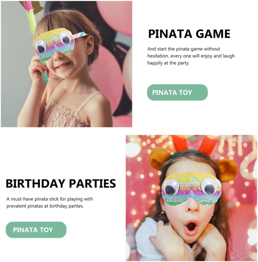 SUPVOX 2pcs Paper Eye Masks for Boys and Girls Birthday Party Games Fun Pinata Supplies for Boy Girl Celebrations Lightweight and Eye-catching Design