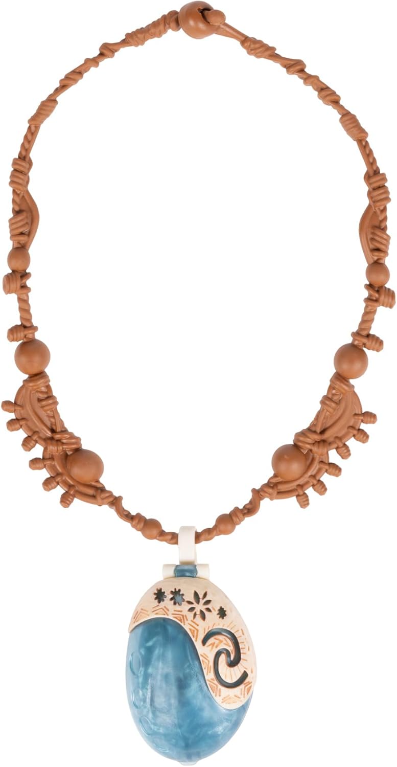 Disney Moana 2 Moana's Necklace Magical Sea Shell Star Light-Up Necklace for Girls Role Play and Dress Up, Officially Licensed by Disney, Great Birthday & Holiday Gift