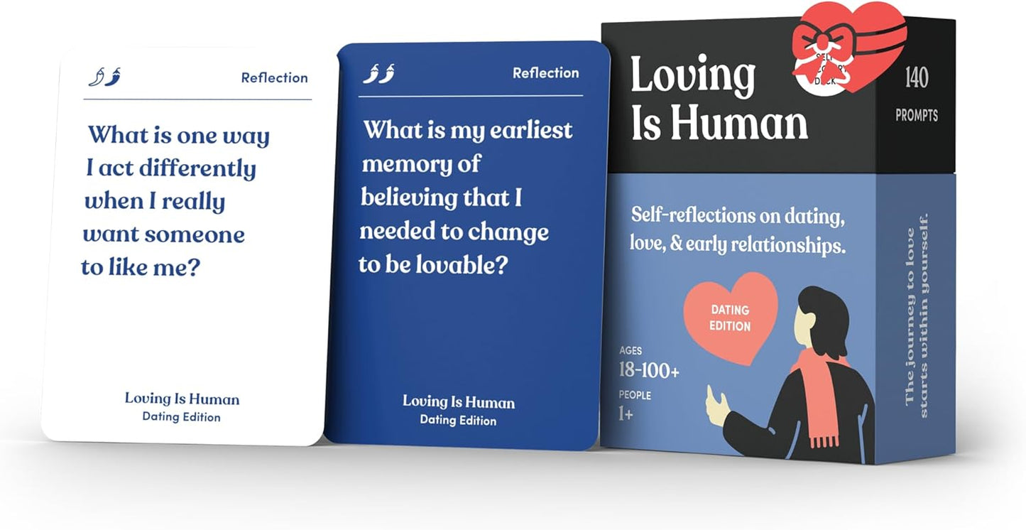 Partners are Human | 140 Conversation Cards to Help Deepen Romantic Relationships | Card Game for Bonding & Communication | Therapy for Adults