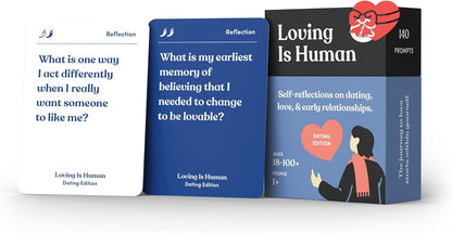 Partners are Human | 140 Conversation Cards to Help Deepen Romantic Relationships | Card Game for Bonding & Communication | Therapy for Adults
