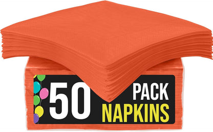Party Solids Purple Paper Napkins Disposable Everyday 50 Pcs 2 Ply Purple Dinner Napkins Paper Everyday For Parties & Party Supplies