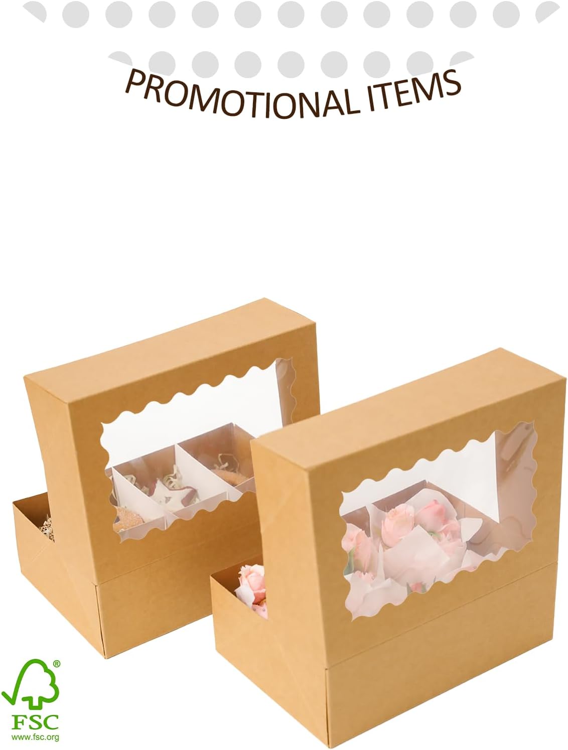 qiqee Auto-pop Up Cupcake Boxes with Window White 40PCS 12 Count Cupcake Box 13"x10"x3.5" Cupcakes Carrier, 12 Cupcake Containers with 2 rolls of pink ribbons