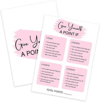 Birthday Party Game - Selfie Scavenger Hunt, Girl Birthday Party Activity Favor, Set of 20 Games Cards, Birthday Supplies, Activity Decorations -B07