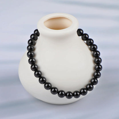 LPBeads Handmade Natural Gemstone Stretch Elastic Bracelet Healing Crystal Round Stone Beads Jewelry Gifts for Women Men