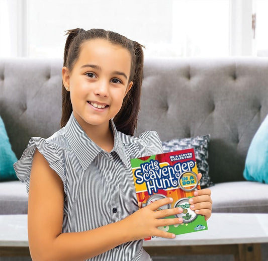 Outset Media Kids Scavenger Hunt - Children's Game - Ages 6+ - Indoor and Outdoor Scavenger Hunt Game - Develops Gross Motor Skills - for 2 or More Players Individually or Team Play