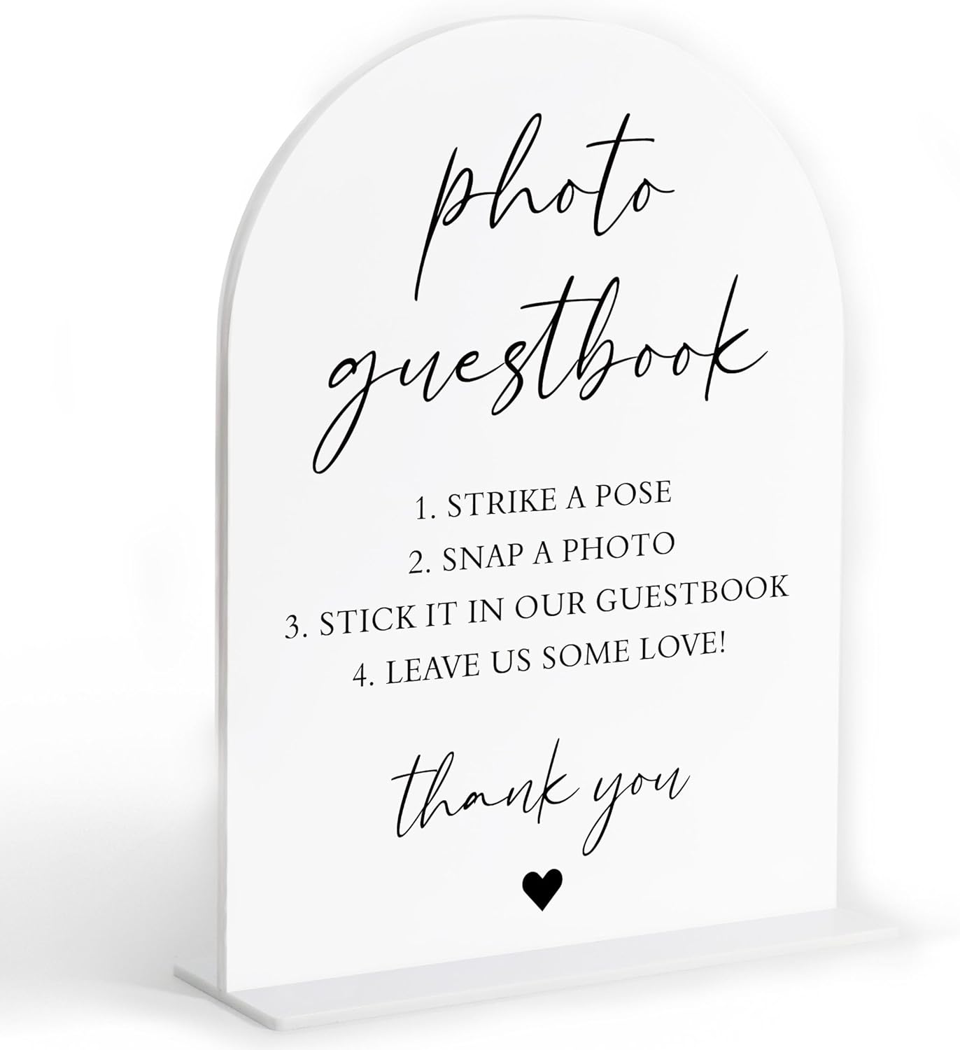 Audio Guest Book Sign, White Arch Acrylic Wedding Sign, Audio Guest Book Wedding Phone, Bridal Shower Decor, Engagement Party Decor, Centerpiece Table Decorations Party for Bride and Groom-14