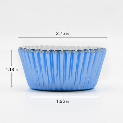 200 Pcs Gold Foil Cupcake Liners Standard Baking Cups Muffin Paper Cases