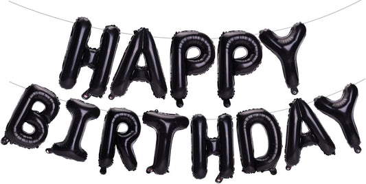 PIGETALE Happy Birthday Banner, 16 Inch Mylar Foil Letters Sign Bunting Happy Birthday Balloon Letters Balloons Reusable Ecofriendly Material for Girls Boys Kids Women Men (Hot Pink)