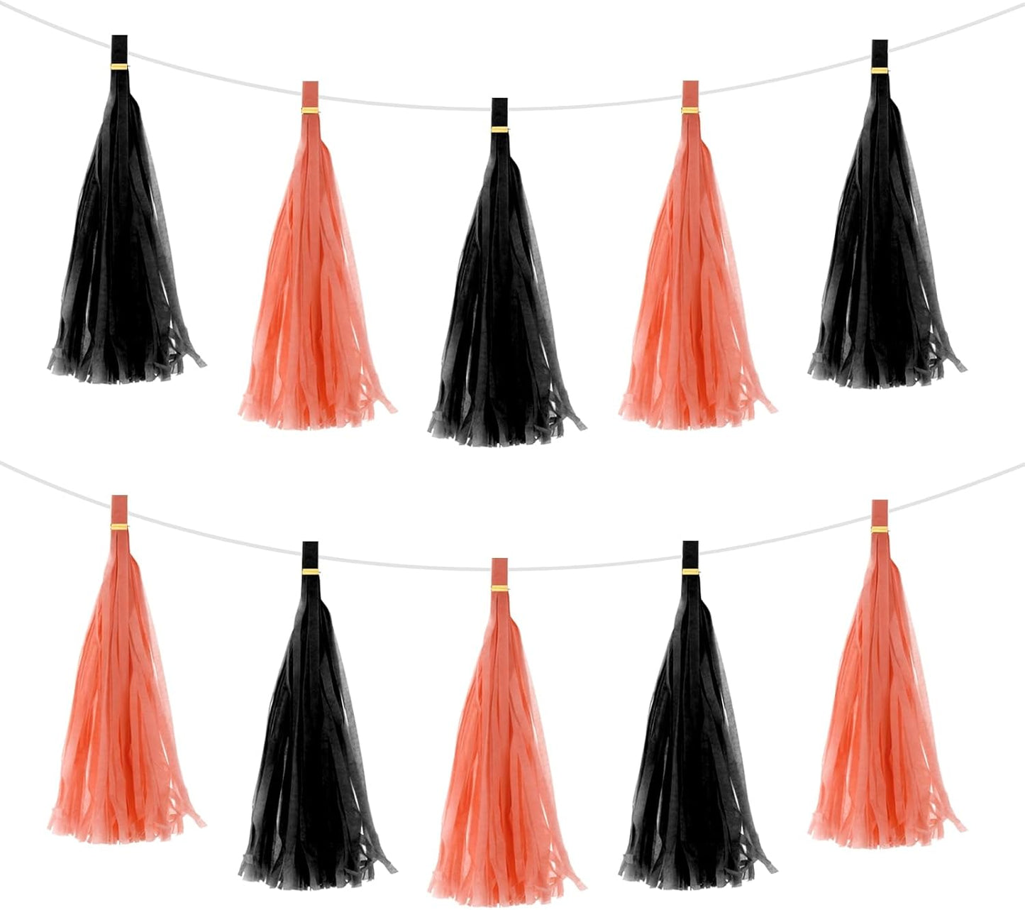 MECCANIXITY 20Pcs Light Blue Tassel Garland Banner with Rope Tissue Paper Tassels Party DIY Kits for Anniversary Wedding Birthday Party