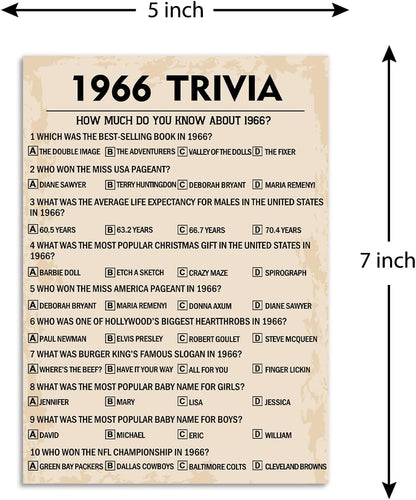 QUPT 40th Birthday Party Games, Movies in 1986 Games, Birthday Party Supplies for Adults, Fun 1986s Party Game，Pack of 30 Cards